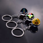 7 Chakra Yoga Meditation Glass Ball Key Chain