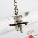 3D cat keychain