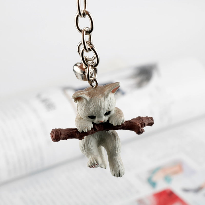 3D cat keychain