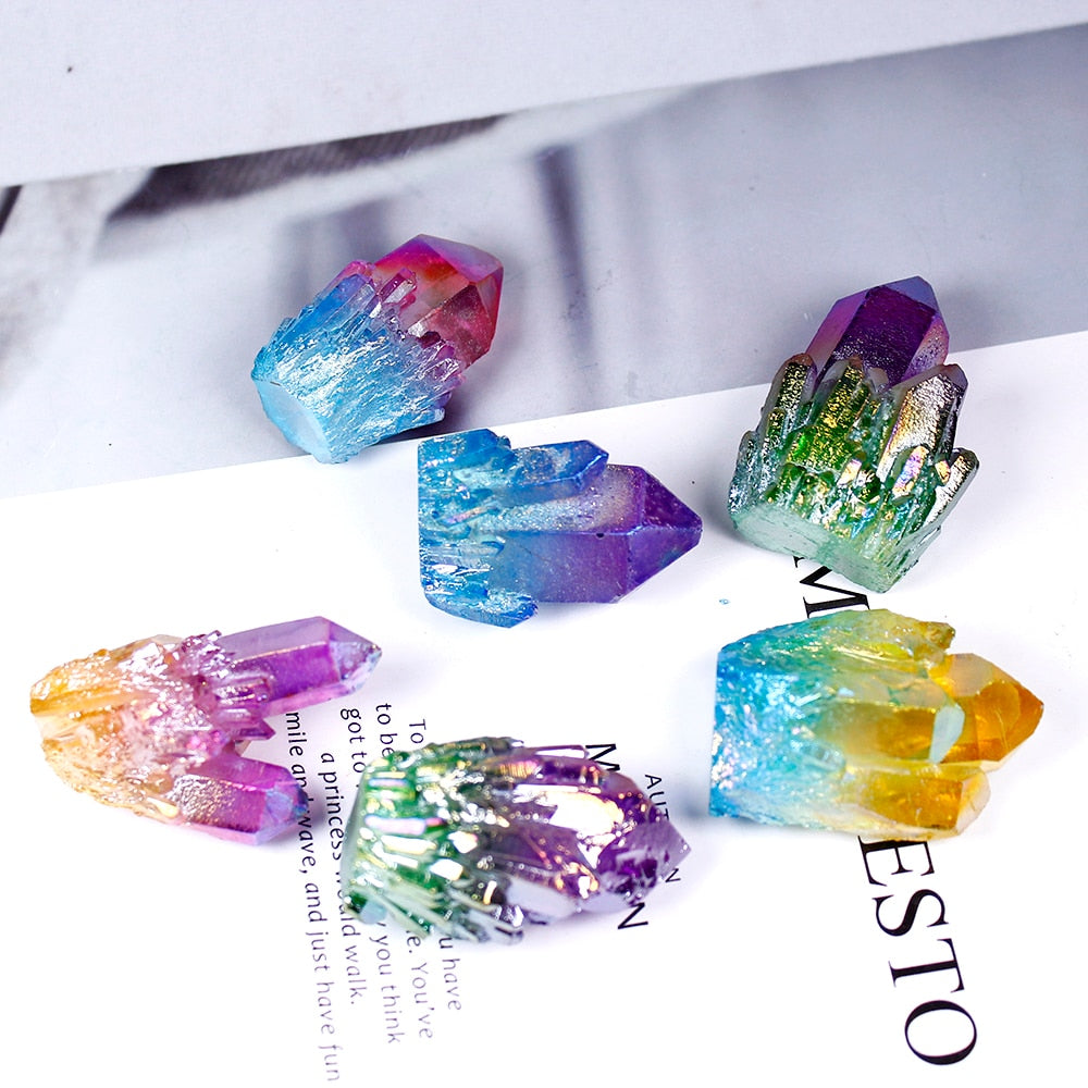 Natural Crystal Quartz color Cluster Stone