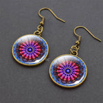 Sacred Geometry Dangle Hook Earrings