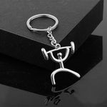 Bicycle Figure Keychain Keyring