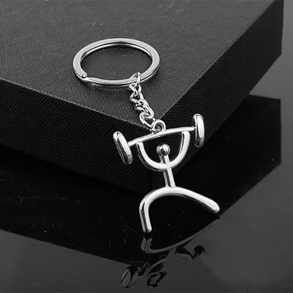 Bicycle Figure Keychain Keyring
