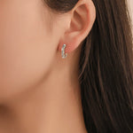 Luxury Austria Crystal  Wedding Jewelry Stud Earrings