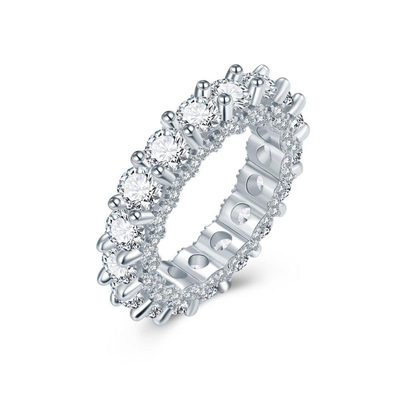 Wedding Bands Eternity Rings with Zirconia for Women