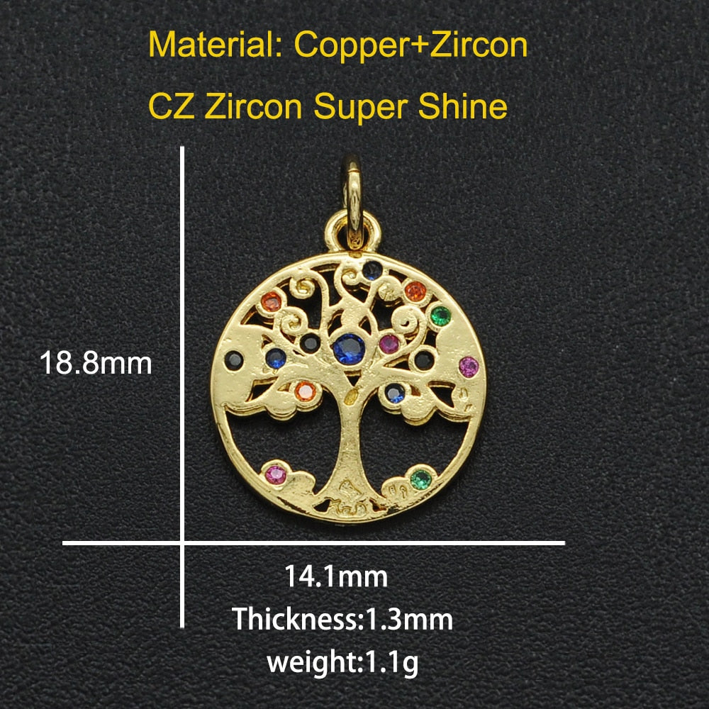 CZ Charms Cactus Necklace Pendant