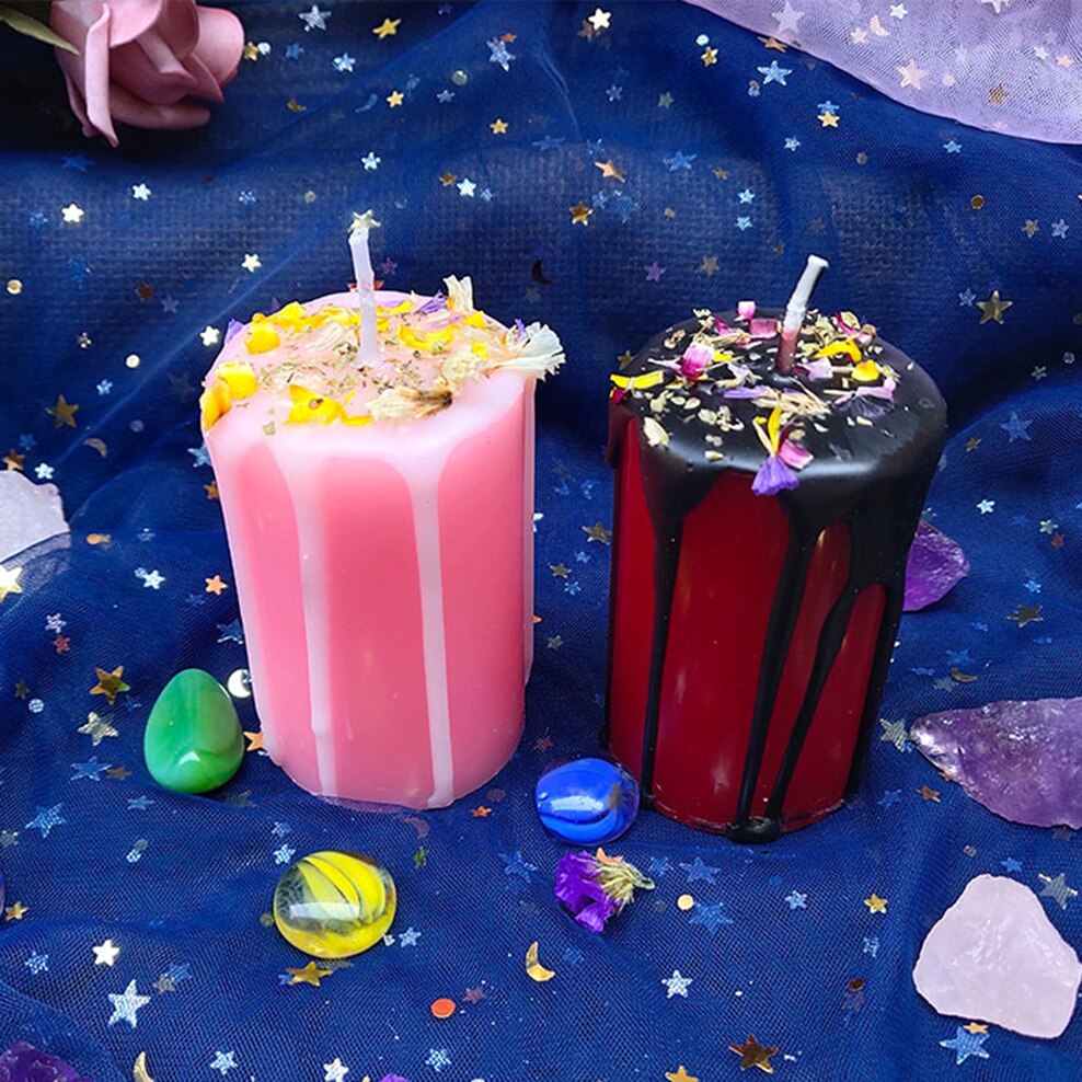 Western horoscope magic ritual candle Runes Enhance energy Herbal suction gold candles Wish Transit Candle for religious prayer