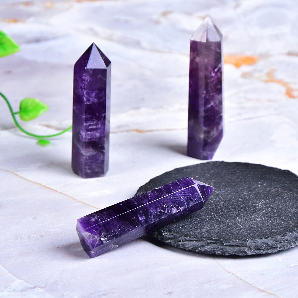 Crystal Healing Energy Stone Natural Quartz Home Decor Reiki Polished Crafts