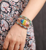 Multilayers Women Leather Wrap Bracelets