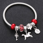 Antique Original Crown key lock Shape 6 colors Charm Bracelets