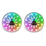 7 Chakra Reiki Photo Stud Earring