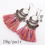 Tassel Earrings  Women Long Fringe Drop Earrings