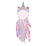 Indian Style Pink Unicorn Dreamcatcher Wind Chimes