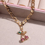 Crystal Cherry Anklet