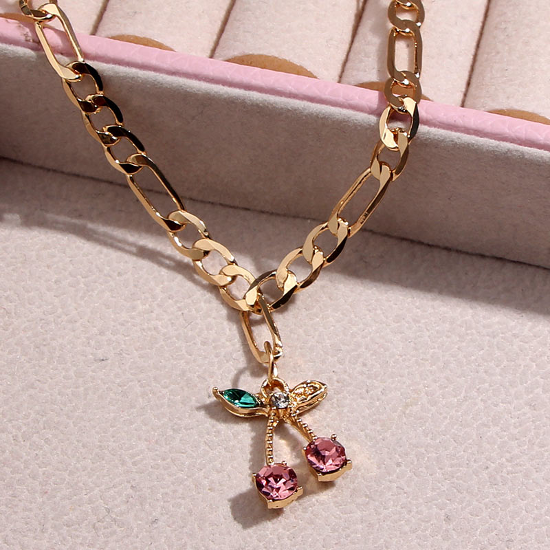 Crystal Cherry Anklet