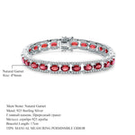 Gemstone 925 Sterling Silver Vintage Bracelet