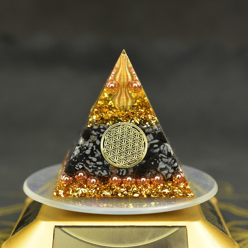 Reiki Orgonite Energy Orgon Pyramid Gathering Fortune Helping Soothe the soul Chakra Resin Decorative Craft Jewelry Cube