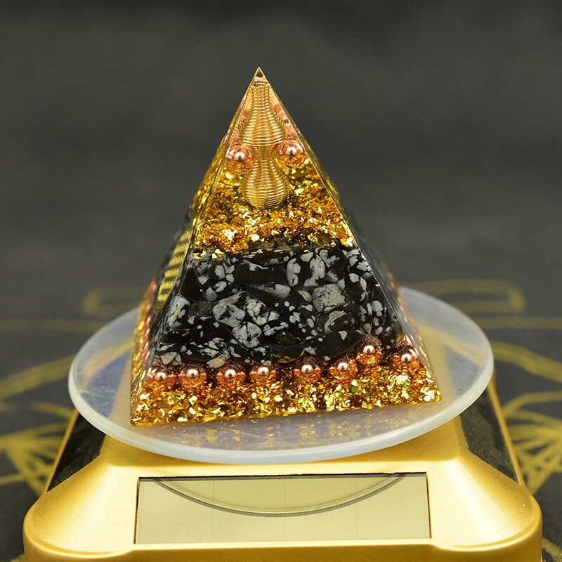 Reiki Orgonite Energy Orgon Pyramid Gathering Fortune Helping Soothe the soul Chakra Resin Decorative Craft Jewelry Cube