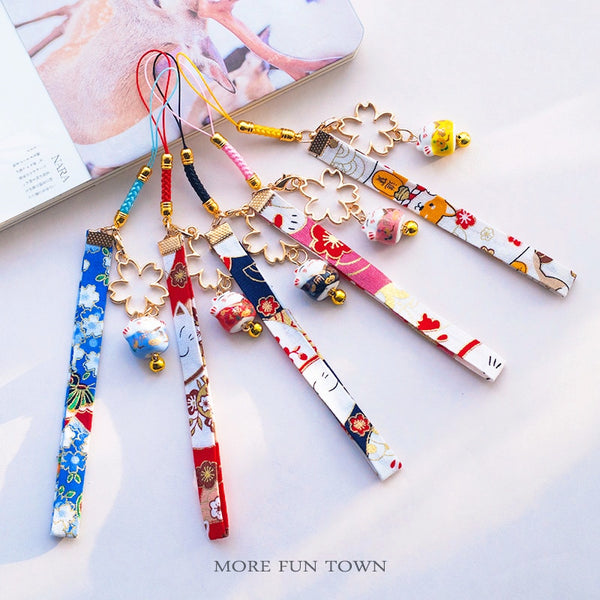 Cute Lucky Kawaii Cat Fortune Keychain – Crystal Candle Hub