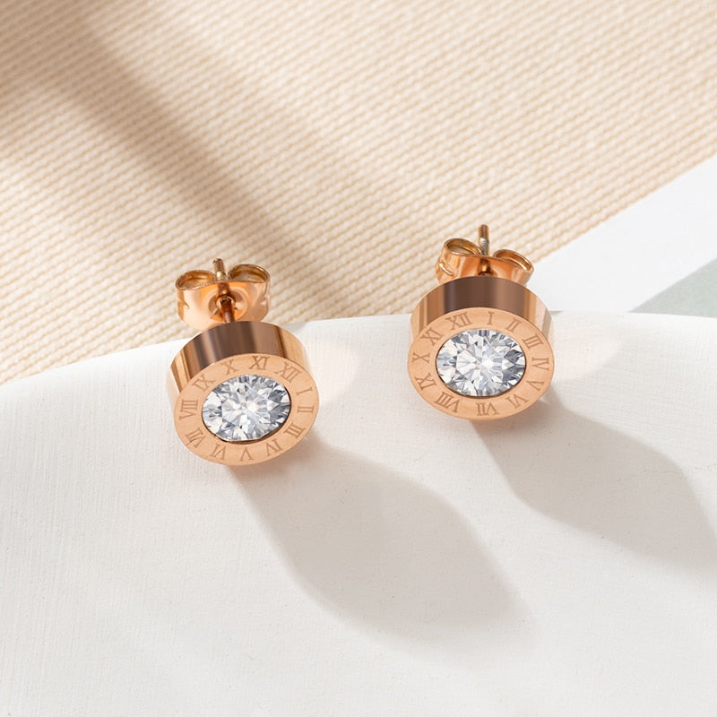 Fashion Crystal Water Drop Dangle Earrings