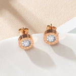 Fashion Crystal Water Drop Dangle Earrings