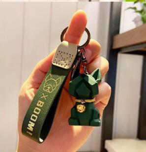 Cartoon Method Fighting Dog Keychains