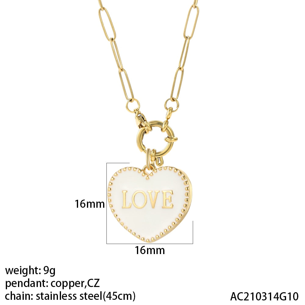 Red Heart Love Pendant for Women