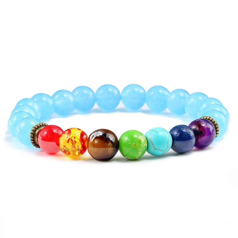 Beads Reiki Buddha Prayer Natural Stone Yoga Bracelet For Women