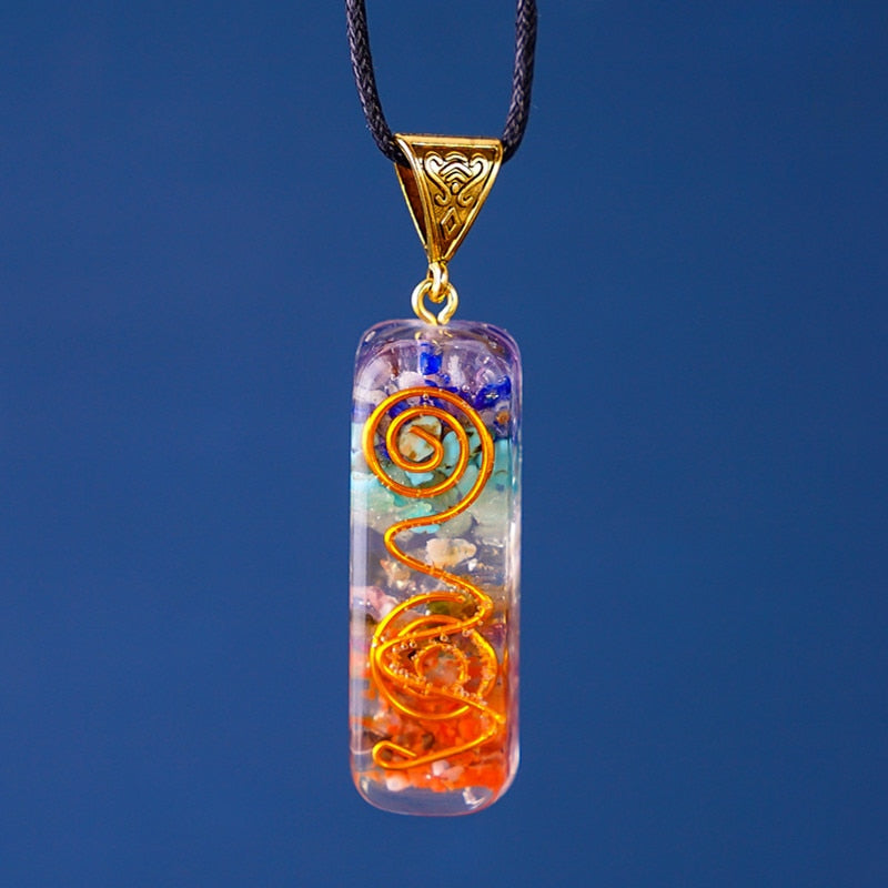Seven Veins Energy Pendant Necklace