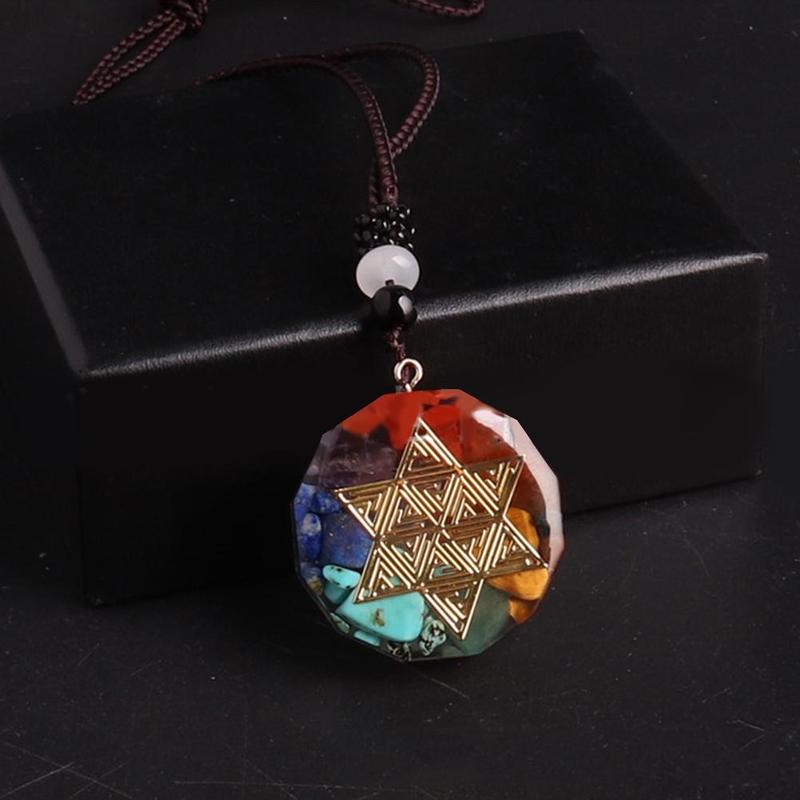 Seven Veins Energy Pendant Necklace