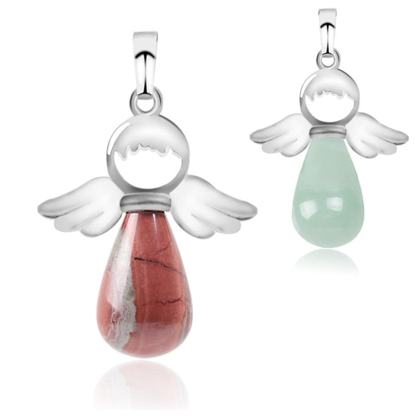 Natural Stones Angels Pendant for Necklace
