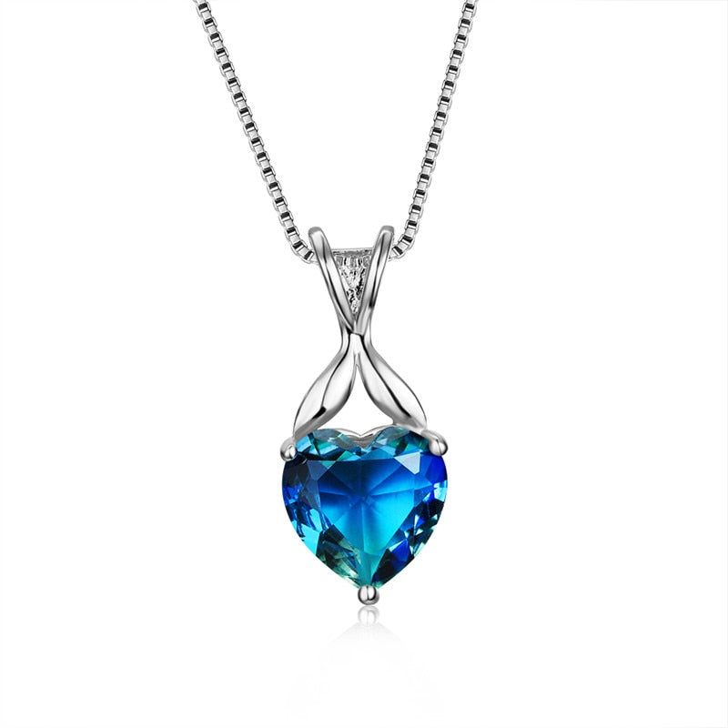 Rainbow Gradient Zircon Necklaces