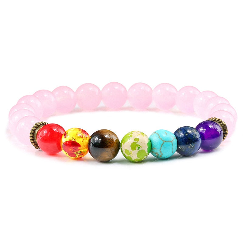 Beads Reiki Buddha Prayer Natural Stone Yoga Bracelet For Women