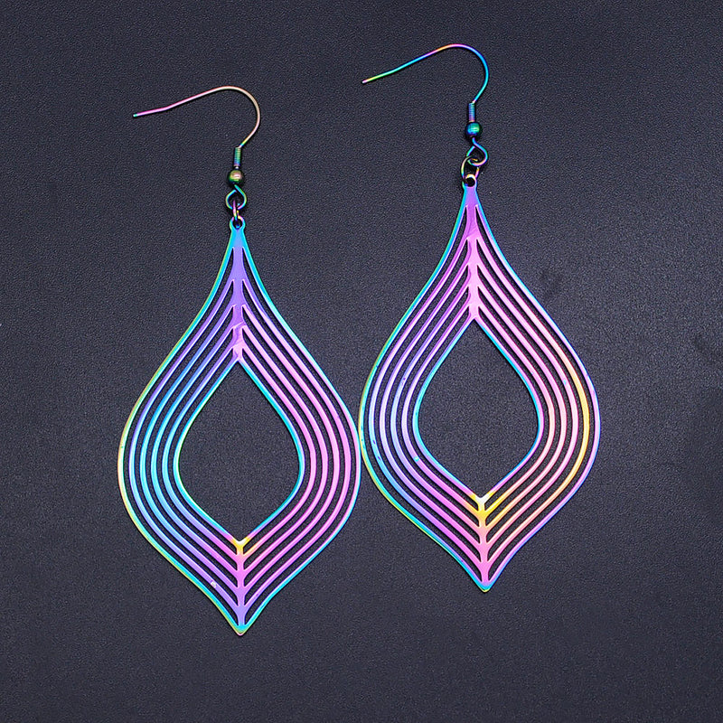 Rainbow Tree of Life Fashion Drop Earring