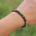 Woven Bracelet Natural Stone Boho Yoga Charm Bangle Fashion