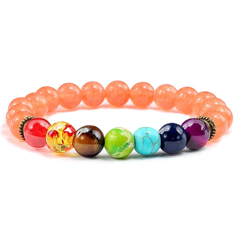 Beads Reiki Buddha Prayer Natural Stone Yoga Bracelet For Women