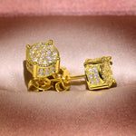 Luxury Full Crystal Round Earrings