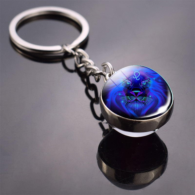 Glass Ball Keychain