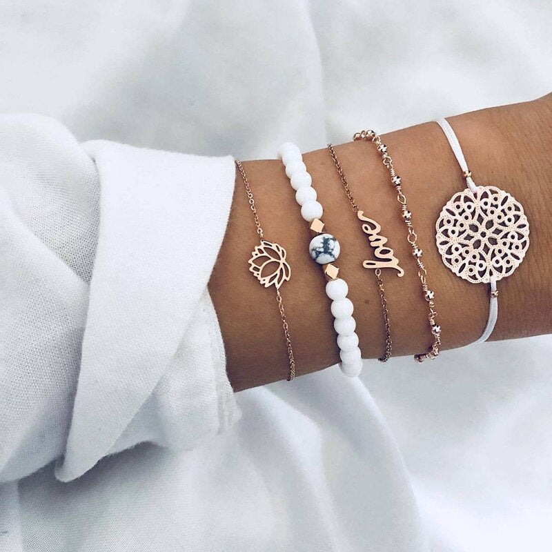 Bohemian Black Rope Chain Bracelet