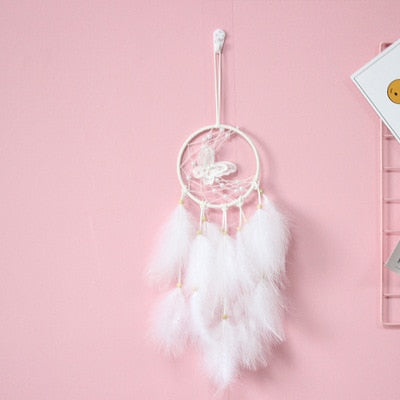 Indian Style Pink Unicorn Dreamcatcher Wind Chimes