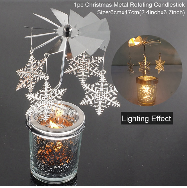 Metal Rotating Candle Holder