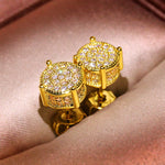 Luxury Full Crystal Round Earrings