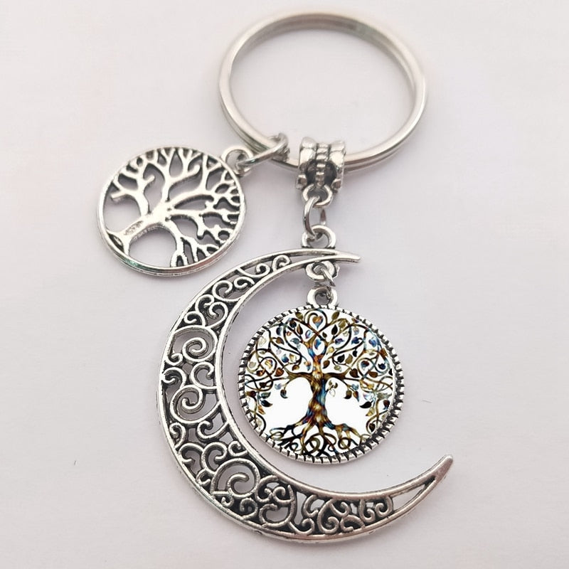 Tree of life statement keychain