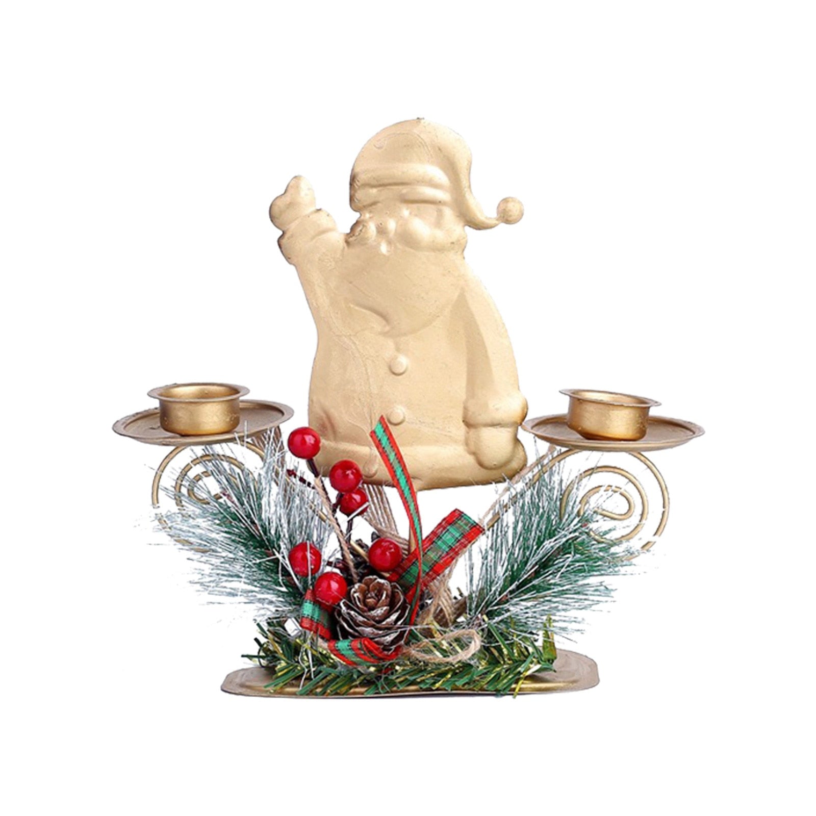 Christmas Decoration Wrought Iron Candle Holder