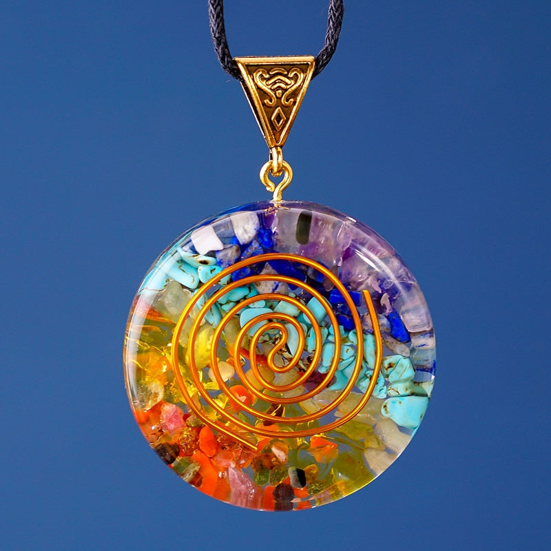 Seven Veins Energy Pendant Necklace