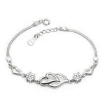 925 sterling silver new heart to heart bracelet
