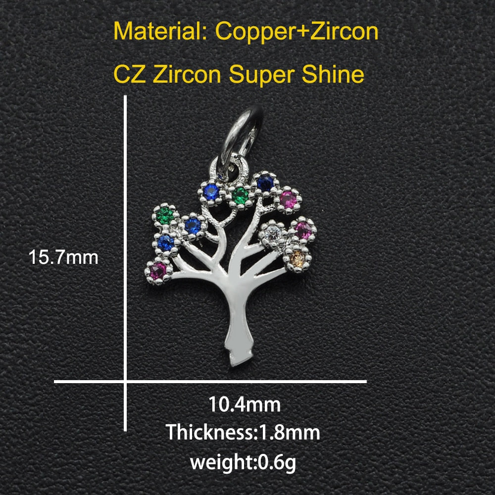 CZ Charms Cactus Necklace Pendant