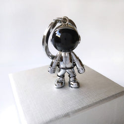 Spaceman Keychain Robot Metal Car Key Ring