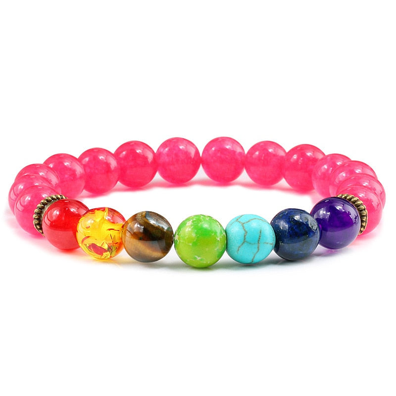 Beads Reiki Buddha Prayer Natural Stone Yoga Bracelet For Women