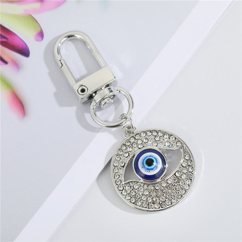 1Pcs Evil Eye Hamsa Hand  Key Ring